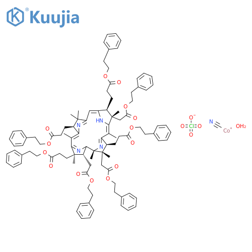 cyanoaqua-cobyrinic acid heptakis(2-phenylethyl ester) structure