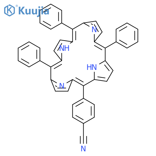 BENZONITRILE, 4-(10,15,20-TRIPHENYL-21H,23H-PORPHIN-5-YL)- structure