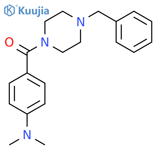 (4-Benzyl-piperazin-1-yl)-(4-dimethylamino-phenyl)-methanone structure