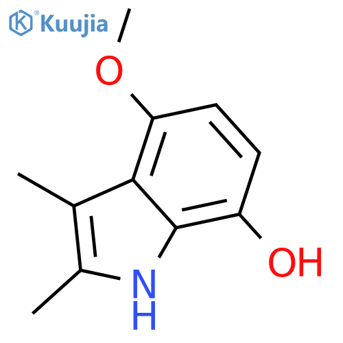 1H-Indol-7-ol, 4-methoxy-2,3-dimethyl- structure