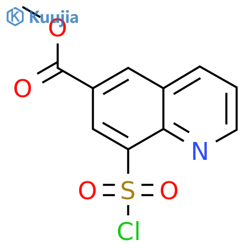 methyl 8-(chlorosulfonyl)quinoline-6-carboxylate structure