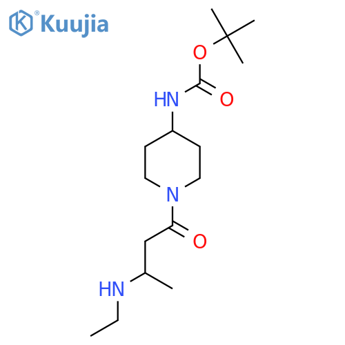 tert-butyl N-{1-3-(ethylamino)butanoylpiperidin-4-yl}carbamate structure