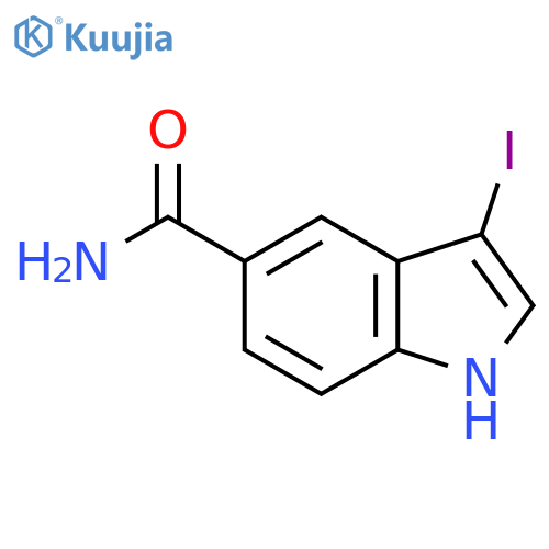 3-iodo-1H-indole-5-carboxamide structure