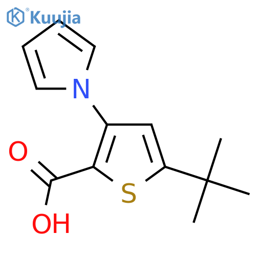 5-Tert-Butyl-3-(1H-pyrrol-1-yl)thiophene-2-carboxylic acid structure