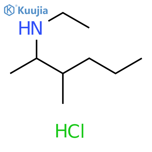 ethyl(3-methylhexan-2-yl)amine hydrochloride structure