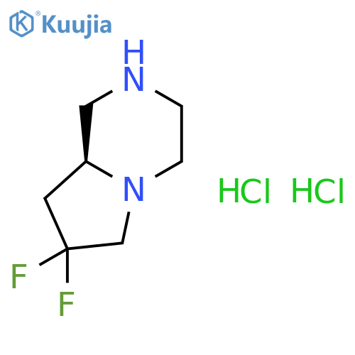 (8aS)-7,7-difluoro-octahydropyrrolo[1,2-a]pyrazine dihydrochloride structure