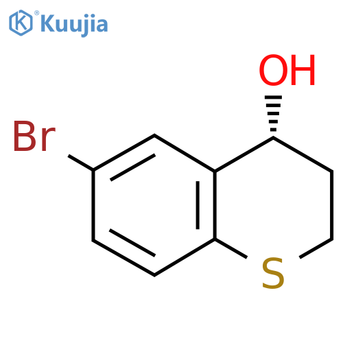 (4R)-6-bromo-3,4-dihydro-2H-1-benzothiopyran-4-ol structure