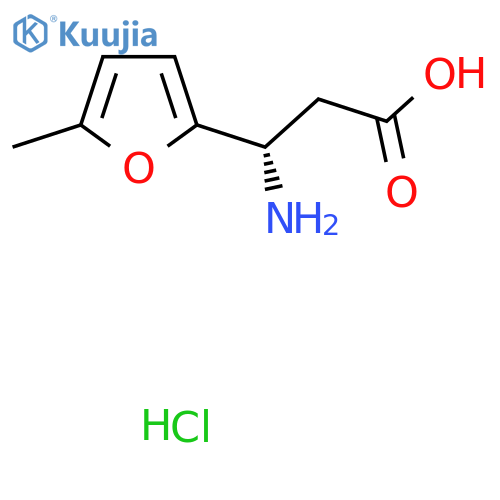 (3S)-3-Amino-3-(5-methylfuran-2-yl)propanoic acid hydrochloride structure