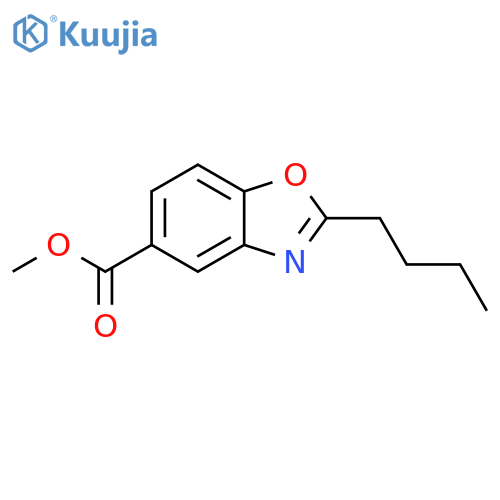 Methyl 2-butyl-1,3-benzoxazole-5-carboxylate structure