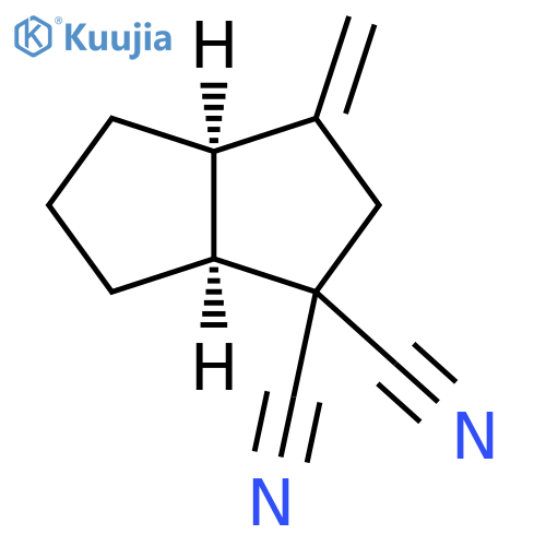 1,1(2H)-Pentalenedicarbonitrile, hexahydro-3-methylene-, cis- structure