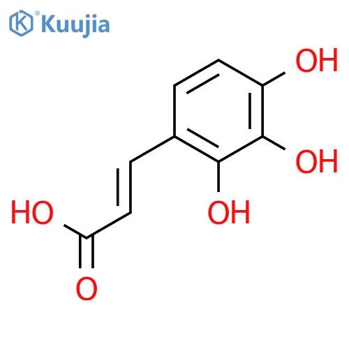 3-(2,3,4-trihydroxyphenyl)prop-2-enoic acid structure