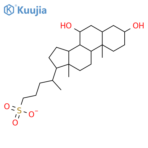 3alpha,7beta-Dihydroxy-5beta-cholane-24-sulfonate structure