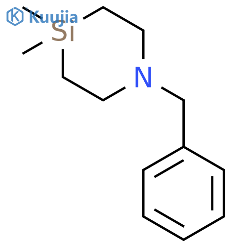 1-Aza-4-silacyclohexane, 4,4-dimethyl-1-(phenylmethyl)- structure