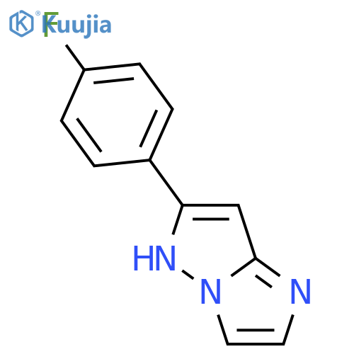 1H-Imidazo[1,2-b]pyrazole,6-(4-fluorophenyl)- structure