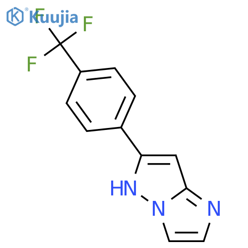 1H-Imidazo[1,2-b]pyrazole,6-[4-(trifluoromethyl)phenyl]- structure