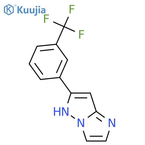 1H-Imidazo[1,2-b]pyrazole,6-[3-(trifluoromethyl)phenyl]- structure