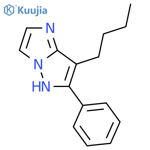 1H-Imidazo[1,2-b]pyrazole,7-butyl-6-phenyl- structure