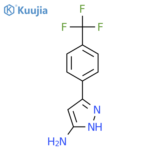 5-(4-Trifluoromethyl-phenyl)-2H-pyrazol-3-ylamine structure