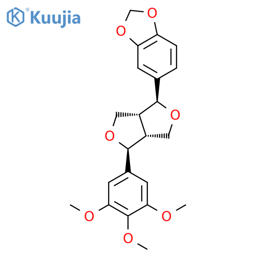 1,3-Benzodioxole,5-[tetrahydro-4-(3,4,5-trimethoxyphenyl)-1H,3H-furo[3,4-c]furan-1-yl]-,(1S,3aR,4S,6aR)- structure
