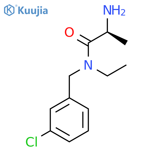 (S)-2-Amino-N-(3-chloro-benzyl)-N-ethyl-propionamide structure