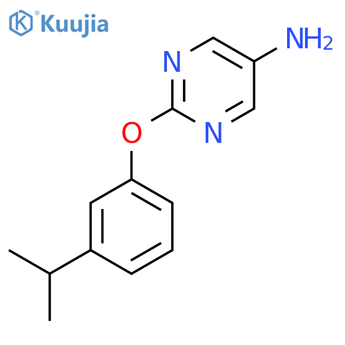 2-(3-Isopropylphenoxy)pyrimidin-5-amine structure