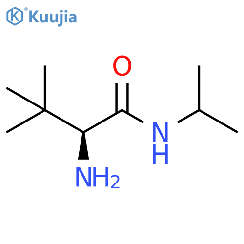 Butanamide, 2-amino-3,3-dimethyl-N-(1-methylethyl)-, (2S)- structure