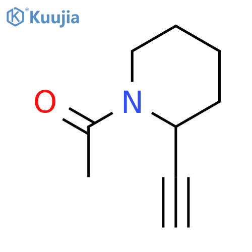 1-(2-ethynylpiperidin-1-yl)ethan-1-one structure
