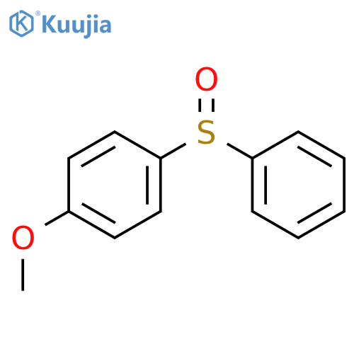 Benzene, 1-methoxy-4-(phenylsulfinyl)-, (±)- structure