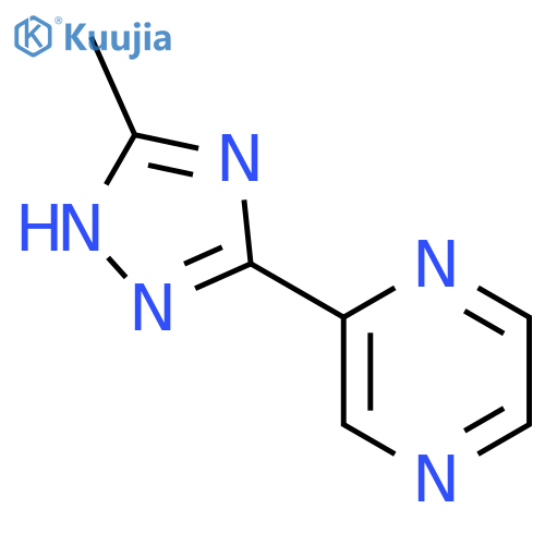 2-(3-methyl-1H-1,2,4-triazol-5-yl)pyrazine structure