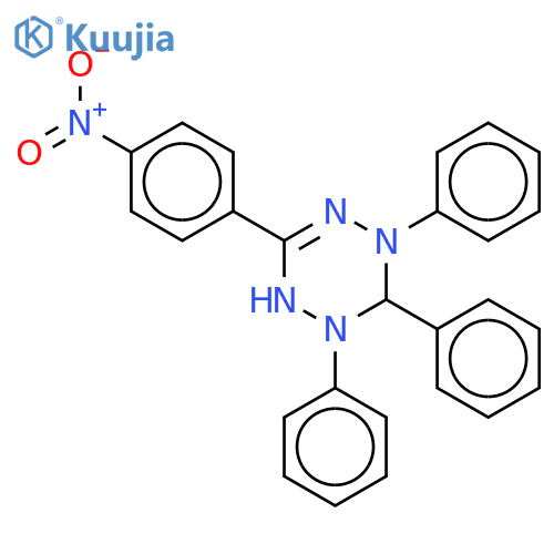 1,2,4,5-tetrazin-1(2H)-yl, 3,4-dihydro-6-(4-nitrophenyl)-2,3,4-triphenyl- structure