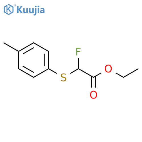 Acetic acid, fluoro[(4-methylphenyl)thio]-, ethyl ester structure