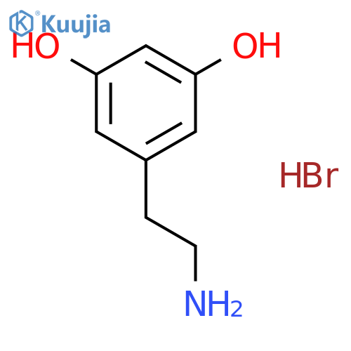 1,3-Benzenediol, 5-(2-aminoethyl)-, hydrobromide structure