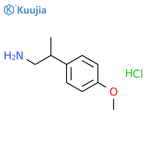 2-(4-methoxyphenyl)propan-1-amine hydrochloride structure