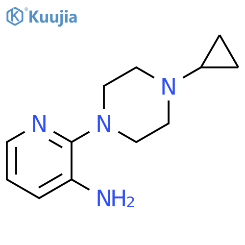 2-(4-cyclopropylpiperazin-1-yl)pyridin-3-amine structure