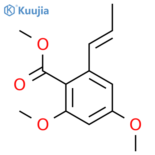 Methyl 2,4-dimethoxy-6-(E-prop-1-enyl)benzoate structure