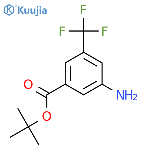 Tert-butyl 3-amino-5-(trifluoromethyl)benzoate structure