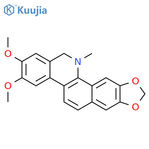 [1,3]Benzodioxolo[5,6-c]phenanthridine,12,13-dihydro-2,3-dimethoxy-12-methyl- structure