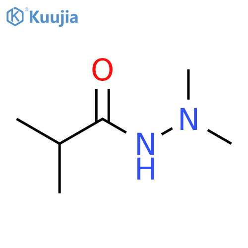 Propanoic acid, 2-methyl-, 2,2-dimethylhydrazide structure