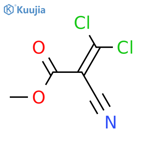 2-Propenoic acid,3,3-dichloro-2-cyano-, methyl ester structure