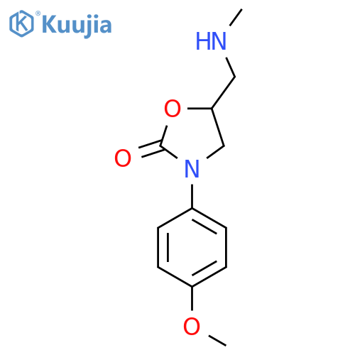 3-[4-Methoxyphenyl]-5-[(methylamino)methyl]-2-oxazolidinone structure