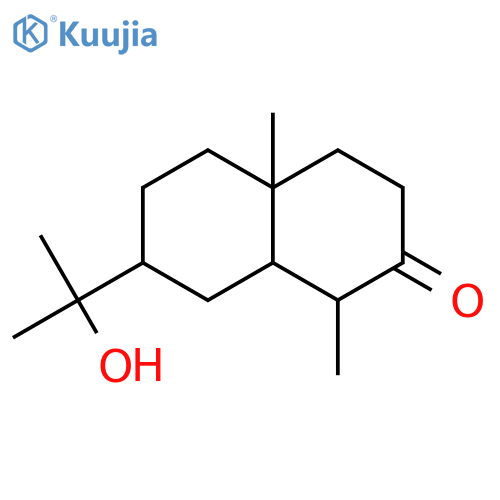 2(1H)-Naphthalenone,octahydro-7-(1-hydroxy-1-methylethyl)-1,4a-dimethyl-, (1S,4aS,7R,8aS)- structure