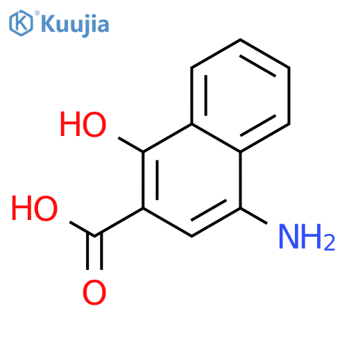 4-Amino-1-hydroxy-2-naphthalenecarboxylic Acid structure
