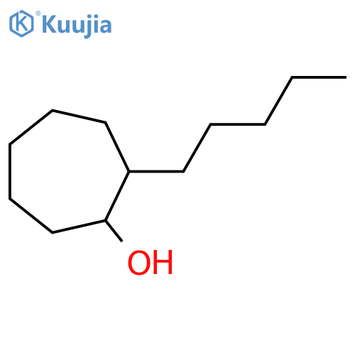2-pentylcycloheptan-1-ol structure