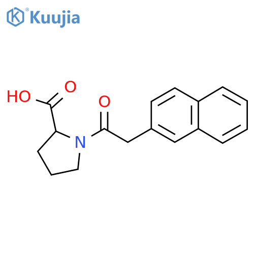 1-[2-(naphthalen-2-yl)acetyl]pyrrolidine-2-carboxylic acid structure