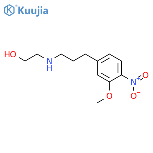 Ethanol, 2-[[3-(3-methoxy-4-nitrophenyl)propyl]amino]- structure