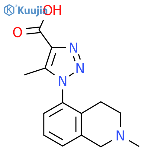 1H-1,2,3-Triazole-4-carboxylic acid, 5-methyl-1-(1,2,3,4-tetrahydro-2-methyl-5-isoquinolinyl)- structure