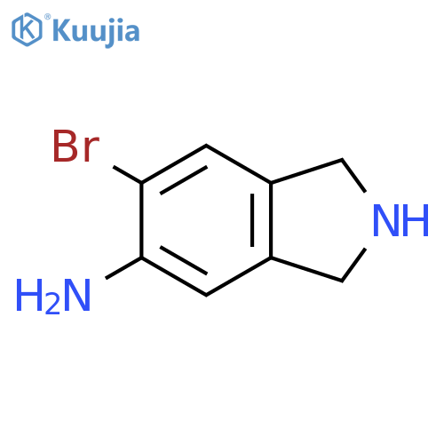 6-bromo-2,3-dihydro-1H-isoindol-5-amine structure