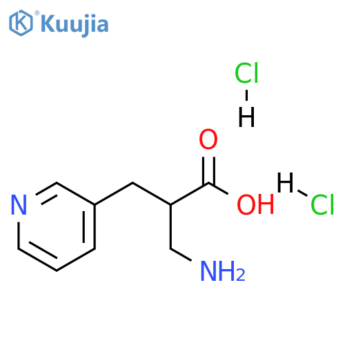 3-amino-2-[(pyridin-3-yl)methyl]propanoic acid dihydrochloride structure