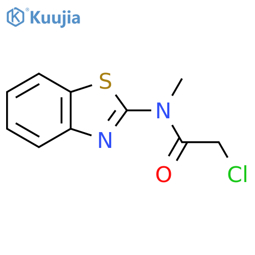 N-(1,3-Benzothiazol-2-yl)-2-chloro-N-methylacetamide structure