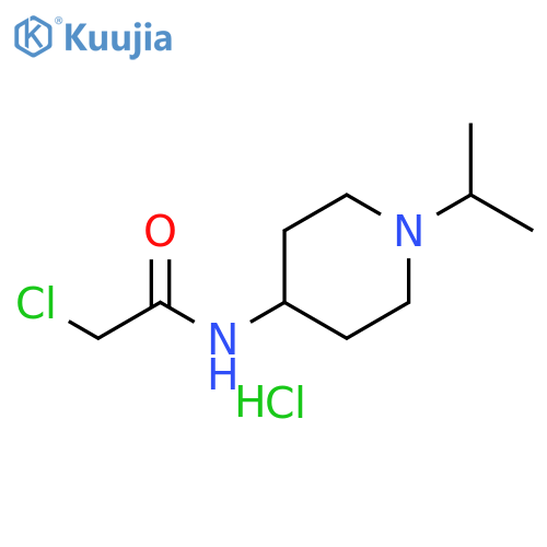 2-chloro-N-1-(propan-2-yl)piperidin-4-ylacetamide hydrochloride structure